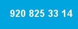 920 825 33 14